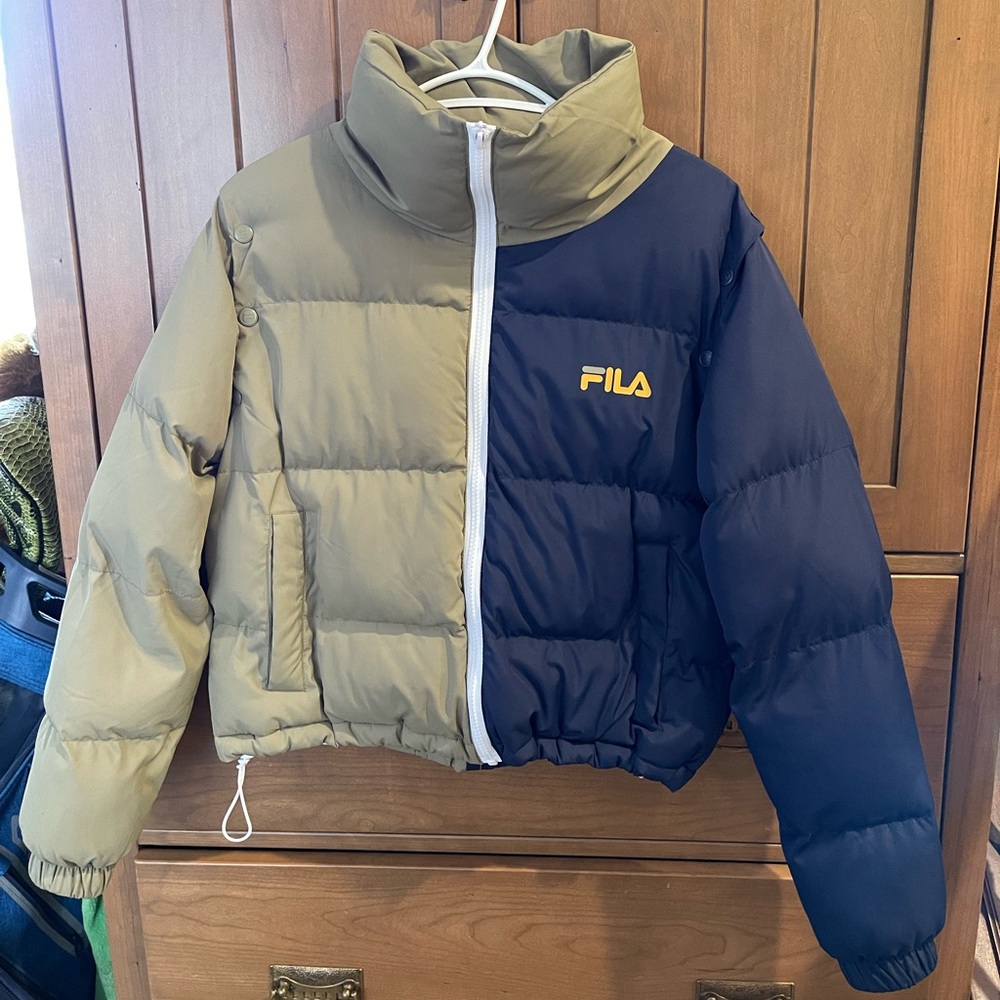 Fila two toned puffer jacket/vest